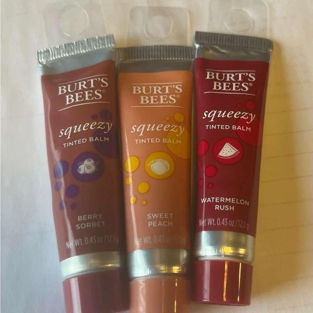 NWT $12 for 3 BURT’S BEES® LIP BALM Bundle